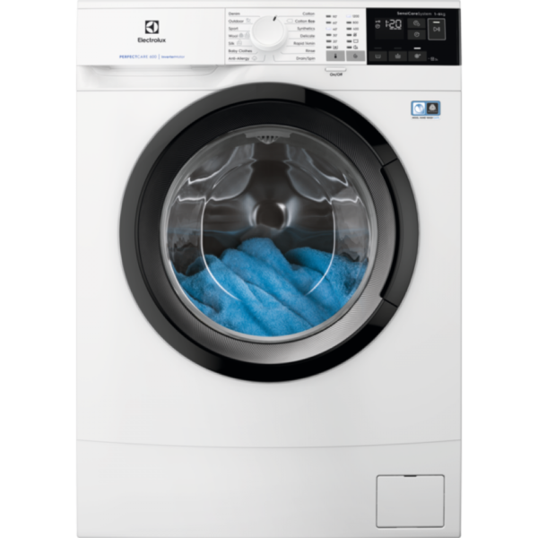 Masina de spalat rufe Electrolux EW6S426BI, 6 kg, 1200 rpm, A+++, SoftPlus, Slim, display LED, Alb