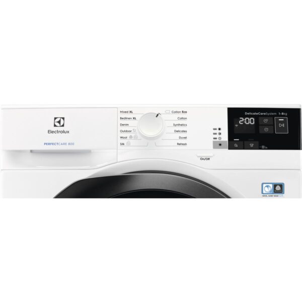 Uscator de rufe Electrolux EW8H458B, Condensare si pompa de caldura, 8 kg, A++, Alb