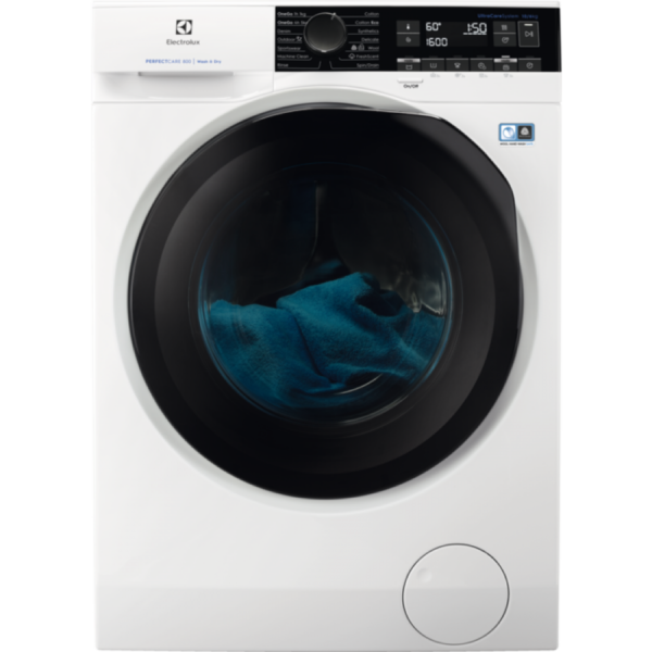 Masina de spalat rufe cu uscator Electrolux EW8W261B, capacitate spalare 10 kg, capacitate uscare 6 kg, 1600 rpm, Clasa A, Program Abur FreshScent, Alb