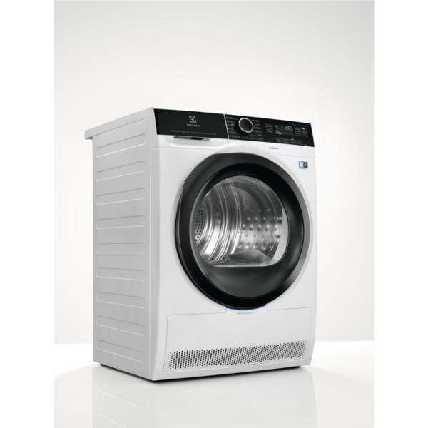 Uscator de rufe Electrolux EW9H188SC, Perfect Care 900, 8 kg, A+++, CycloneCare, 3DSense, Pompa de caldura, Alb