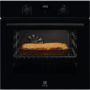 Cuptor incorporabil multifunctional Electrolux EZF5C50Z, Electric, 57 L, 7 functii, SurroundCook, Autocuratare catalitica, Timer cu display electronic, Panel frontal de sticla, Grill, Convectie, Clasa A, Negru