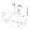 Hota Franke Design Plus - FDPA 904 XS Corner Inox Satinat, Decorativa colt, 620 m3/h, 90 cm