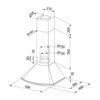 Hota Franke Sirio - FDS 654 OA Avena Fragranite, Semineu rotunda, 435 m3/h, 60 cm