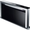 Hota Franke Down Draft FDW 908 IB XS, Incorporabila in blat, Intensiv 670 m3/h, 1 motor, 88 cm, Sticla neagra/Inox