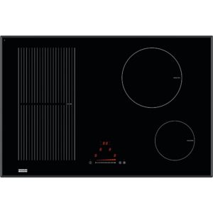 Plita incorporabila Franke Crystal FH 774 2I 1 FLEXI T PWL, 4 zone inductie (1 Flexi), 78 x 52 cm, Touch Control, Sticla neagra