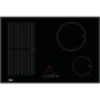 Plita incorporabila Franke Crystal FH 774 2I 1 FLEXI T PWL, 4 zone inductie (1 Flexi), 78 x 52 cm, Touch Control, Sticla neagra