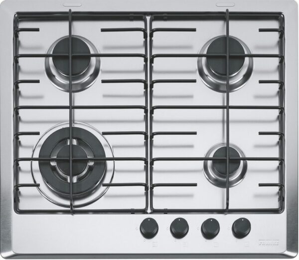 Plita incorporabila Franke Multi Cooking 600 FHM 604 3G TC XL E, 4 arzatoare gaz, 60 cm, Inox