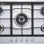 Plita incorporabila Franke Neptune FHNE 805 4G TC XS C , 5 arzatoare gaz, Fonta, 80 cm, Inox