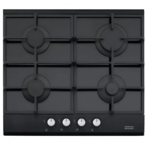 Plita incorporabila Franke New Glass FHNG 604 4G BK C 106.0490.176, 4 arzatoare gaz, 60 cm,Aprindere electrica, Arzatoare si gratare fonta, Sticla neagra