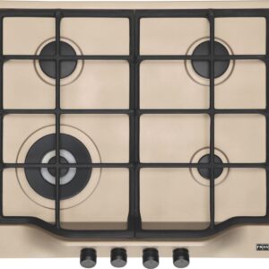 Plita incorporabila Franke Trend Line 600 FHTL 604 3G TC OA C , 4 arzatoare gaz, WOK, 60 cm, Gratare fonta, Avena 106.0183.080 6800048