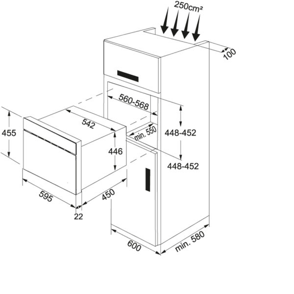 Cuptor cu microunde incorporabil Franke Classic Line FMW 380 CL G GF 131.0302.181, 38l, Grill, LCD, Grafite