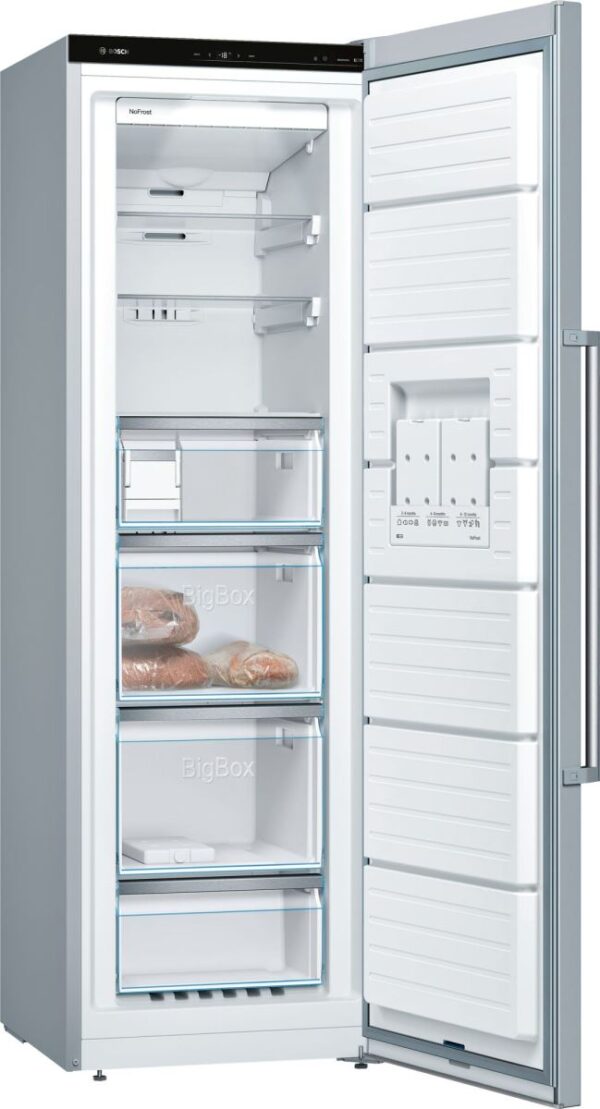 Congelator Bosch GSN36AI3P, No Frost, 242 l, 7 compartimente, A++, H 186 cm, Inox EasyClean