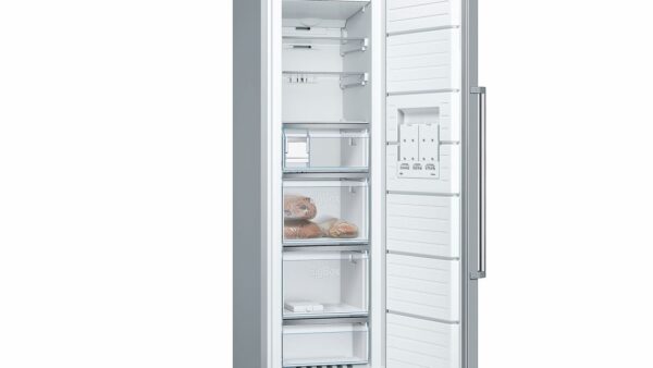 Congelator Bosch GSN36BI3P, No Frost, 242 l, 7 compartimente, A++, Display extern, H 186 cm, Inox antiamprenta