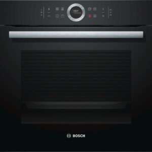 Cuptor incorporabil Bosch HBG633NB1, 71 l, sticla neagra, cuptor multifunctional, 10 functii, sistem de autocuratare EcoClean Direct