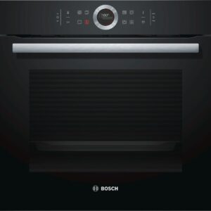 Cuptor incorporabil Bosch Serie 8 HBG675BB1, Electric, 71 L, 13 functii, Convecție aer 4D, Grill, Display TFT, Pirolitic, AutoPilot 10, Blocare copii, Negru