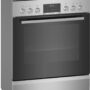 Aragaz Bosch HKS59D250, Electric, 4 zone gatit, 66 L, AutoPilot 10, Display LCD, Suporturi telescopici, 60x60 cm, Inox