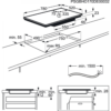 Plita incorporabila AEG IAE84850FB, Inductie, 4 arzatoare, 78 cm, Negru