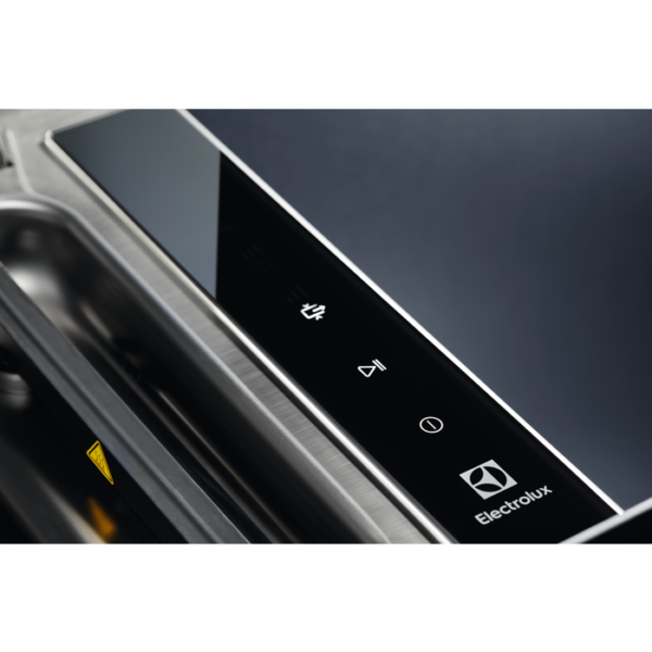 Aparat vidat profesional Electrolux KBV4X, Capacitate vidare 8 L, Display electronic, Control touch, Negru/Inox antiamprenta