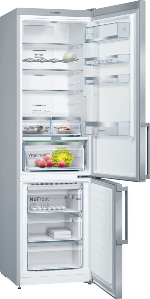 Combina frigorifica Bosch KGN39AI35, No Frost, 366 l, A++, H 203 cm, Inox