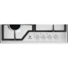 Plita incorporabila Electrolux KGS6426SX, Gaz, 4 Arzatoare, Gratare fonta, 60 cm, Inox