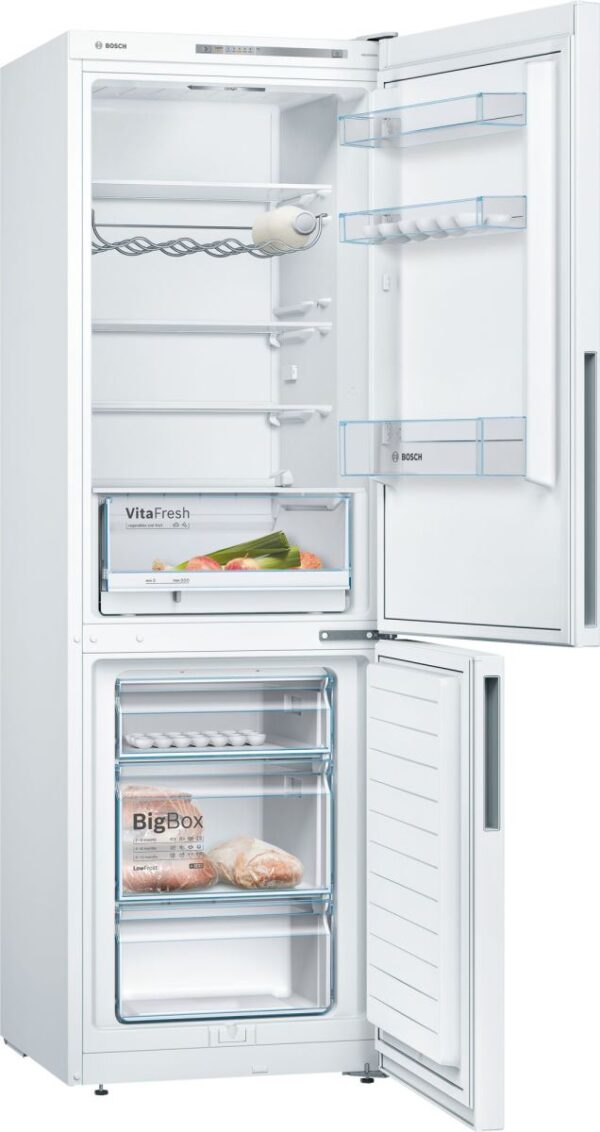 Combina frigorifica Bosch KGV36VW32, 309 l, A++, H 186 cm, Alb
