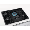 Plita incorporabila Electrolux KGV7539IK Gaz, 5 Arzatoare, WOK, Control touch, Gratare fonta, 70 cm, Sticla neagra