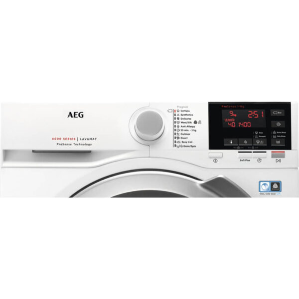 Masina de spalat AEG L6FEG49S, 9 Kg, 1400 rpm, Clasa A+++, Alb