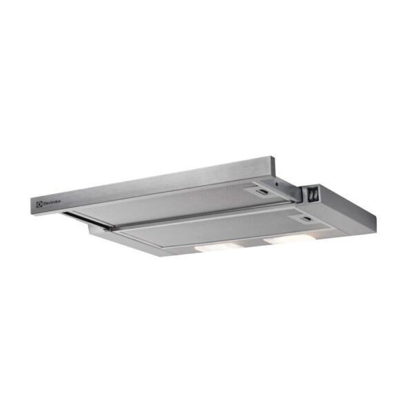 Hota Electrolux LFP316S, Telescopica incorporabila, 60 cm, 360 m³/h, 1 motor, 3 viteze, argintiu