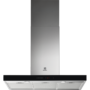 Hota semineu dreapta Electrolux LFT769X, 700 mc/h (intensiv), Front de sticla, 1 motor, 3 viteze+intensiv, Control electronic, Filtre de aluminiu lavabile, Conectivitate plita, Filtru de carbon inclus, Latime 90 cm, Inox