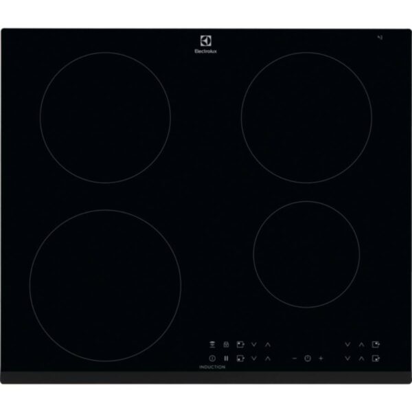 Plita incorporabila Electrolux LIT60433B, Inductie, 4 Arzatoare, Control touch, 60 cm, Sticla neagra