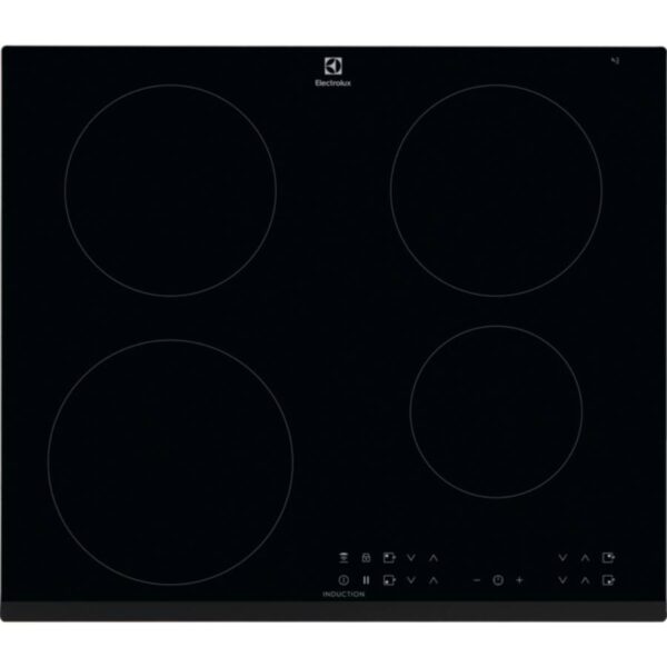 Plita incorporabila Electrolux LIT60433B, Inductie, 4 Arzatoare, Control touch, 60 cm, Sticla neagra