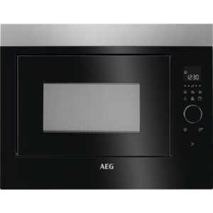 Cuptor cu microunde incorporabil AEG MBE2658DEM, 25 L, 5 nivele de putere, Control electronic, 900 W, Grill (800 W), Afisaj digital, Timer electronic, Negru/Inox antiamprenta