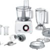 Robot de bucatarie Bosch MC812W620, 1100 W, Viteza variabila, Functie Pulse, Vas 3.9 L, Blender 1.5 L, Discuri feliere, Tel, Presa citrice, Alb