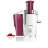 Storcator de fructe si legume Bosch MES25C0, 700 W, 2 Viteze, Drip Stop, Rosu/Alb