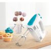 Mixer de mână Bosch CleverMixx Fun MFQ2210D 375 W, 4 viteze, Alb / Bleu