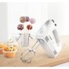 Mixer Bosch CleverMix MFQ24200, 400 W, 4 trepte de viteză, Turbo, Alb/Argintiu