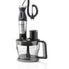 Blender Bosch MaxoMixx MSM88190, 800 W, 12 Viteze, Functie Turbo, QuattroBladePro, Negru/Inox