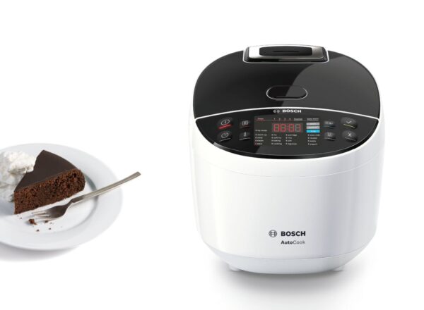 Multicooker Bosch MUC11W12, 900 W, Temperatura 40 -160 °C, Funcție de păstrare la cald, Alb