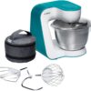 Robot de bucatarie Bosch StartLine MUM54D00, 900 W, Bol inox 3.9 l, 7 viteze+Pulse, Alb/Verde