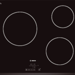 Plita incorporabila Bosch PKM631B17E, Vitroceramica, 3 zone, 60 cm, Negru