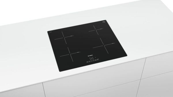 Plita incorporabila Bosch PUE611BB2E, Serie 4, 60 cm, plita vitroceramica cu inductie, control TouchSelect, 4 zone de gatit prin inductie, PowerBoost