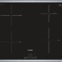 Plita incorporabila Bosch PUE645BB2E, Serie 4, 60 cm, plita vitroceramica cu inductie, control TouchSelect, 4 zone de gatit prin inductie, PowerBoost, rama design