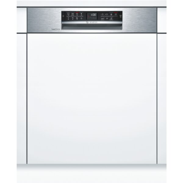 Masina de spalat vase Bosch SMI68MS02E, Partial incorporabila, Serie 6, 60 cm, 14 seturi, clasa A++, 8 programe, Inox