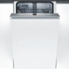 Masina de spalat vase complet incorporabila Bosch Serie 4 SPV45IX05E “Silence Plus”, 9 seturi, 5 programe, Sistem AquaStop®, Clasa A++, 45 cm