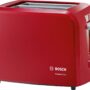 Prajitor de paine Bosch CompactClass TAT3A014, 980 W, Rosu