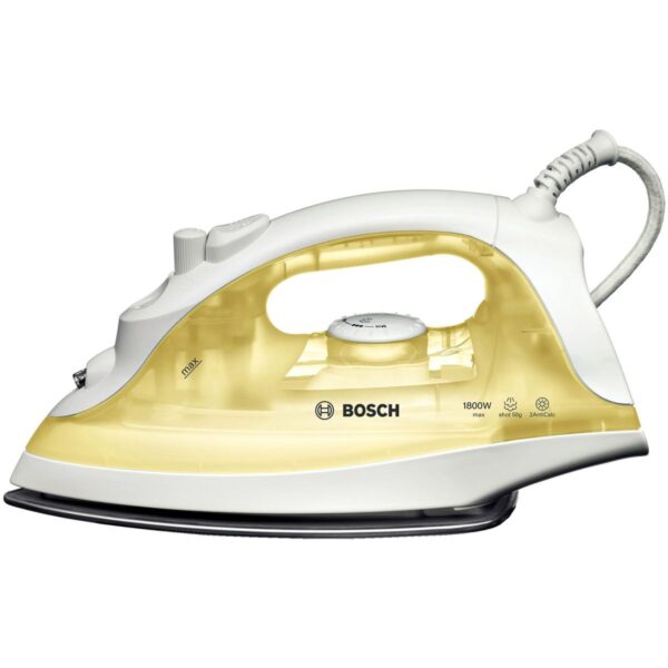 Fier de calcat Bosch TDA2325, Palladium glissee, 1800 W, Alb/Galben