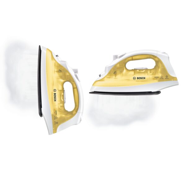 Fier de calcat Bosch TDA2325, Palladium glissee, 1800 W, Alb/Galben