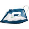 Fier de calcat Bosch Sensixx'x DA30 TDA3024110, Ceranium-Glissee, 2400 W, Alb/Albastru