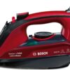 Fier de calcat Bosch Sensixx'x DA50 EditionRosso TDA503001P, Ceranium-Glissee, 3000 W, Negru/Rosu