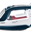 Fier de calcat Bosch TDI953022V, 3000 W, 0.31 L, Jet abur 200 g, Debit abur 60 g/min., AutoSteam, Talpă CeraniumGlissée, i-Temp Advanced, Display TempOK, 4AntiCalc, Albastru/Alb